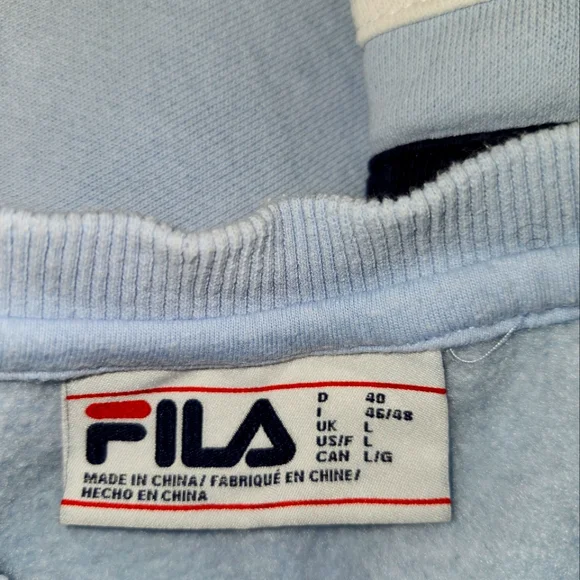 Fila | Women's Blue Sweatshirt - Picture 4 of 4